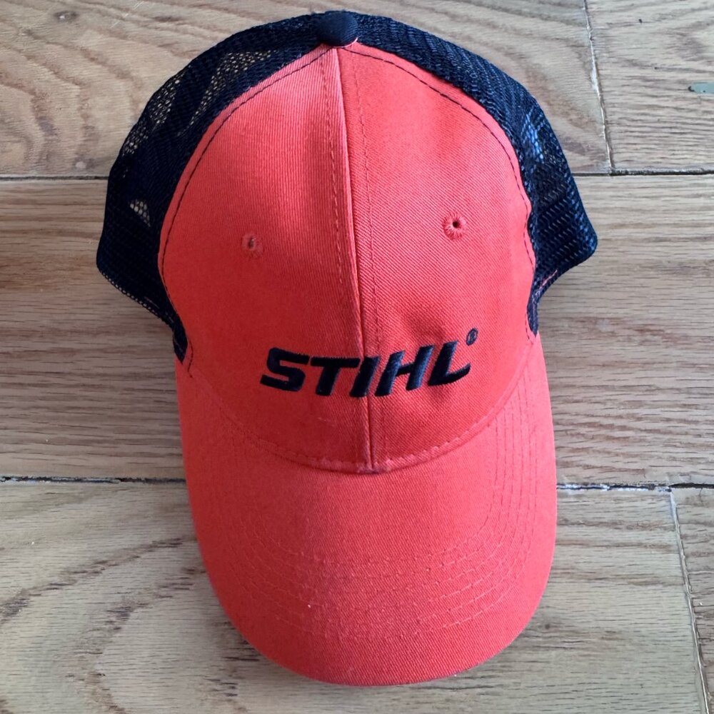 Official STIHL Orange Snapback Trucker Hat – Embroidered Logo - Picture 2 of 4